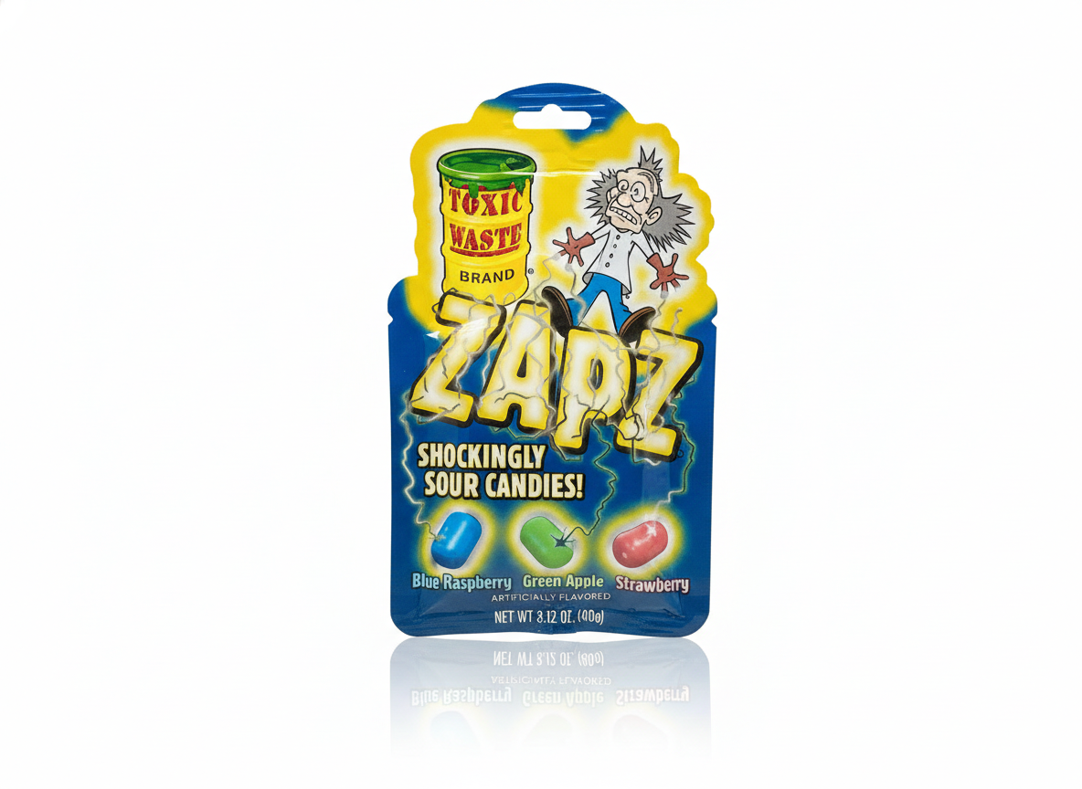 Toxic waste zapz shockingly sour candies