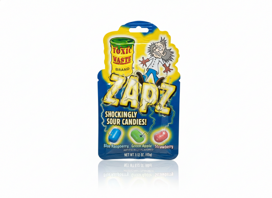 Toxic waste zapz shockingly sour candies
