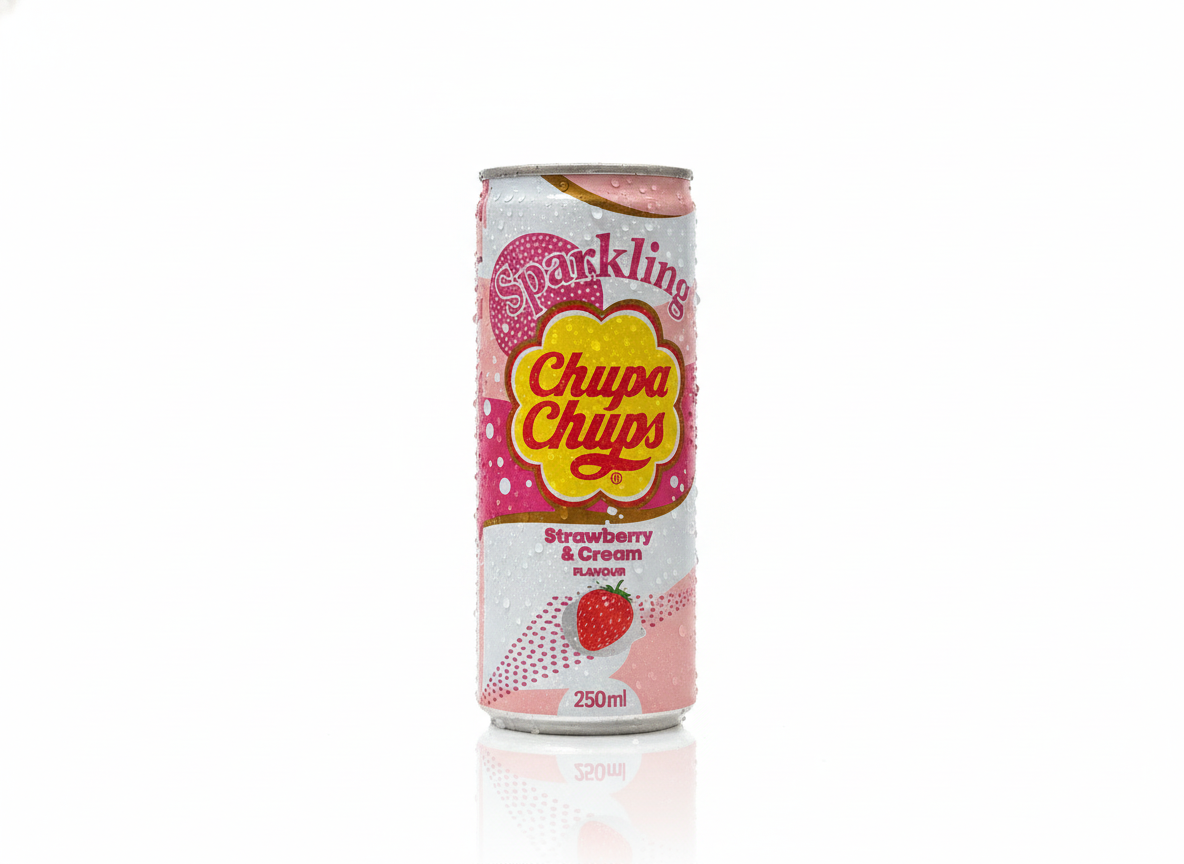 Sparkling Chupa Chups Strawberry & Cream