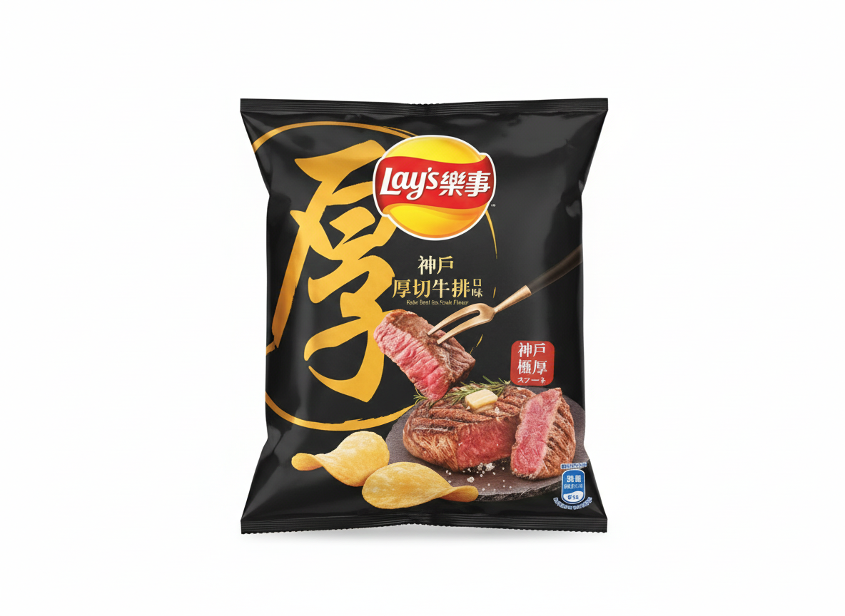Lays thick-cut steak