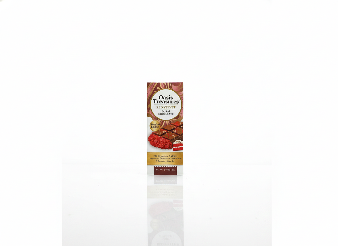 Oasis treasures red velvet Dubai chocolate