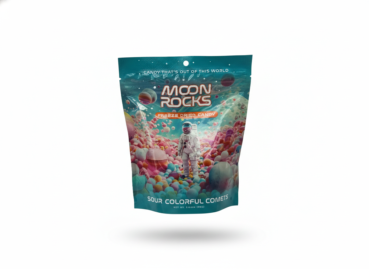 Moon Rocks Sour Colorful Comets