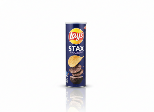 Lays Stax Black Truffle Flavor