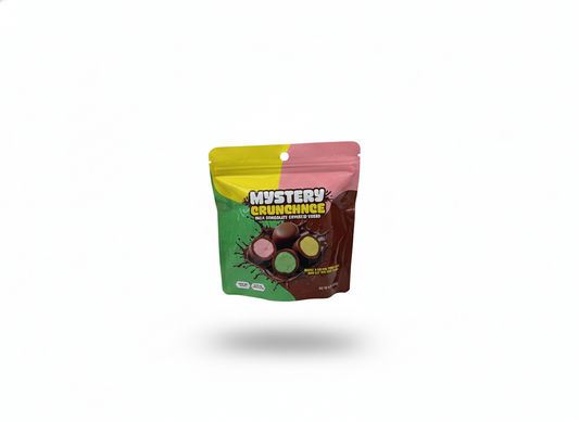 Mystery crunchers milk chocolate candy