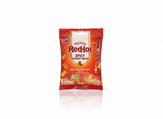 Franks red hot spicy gummy bears