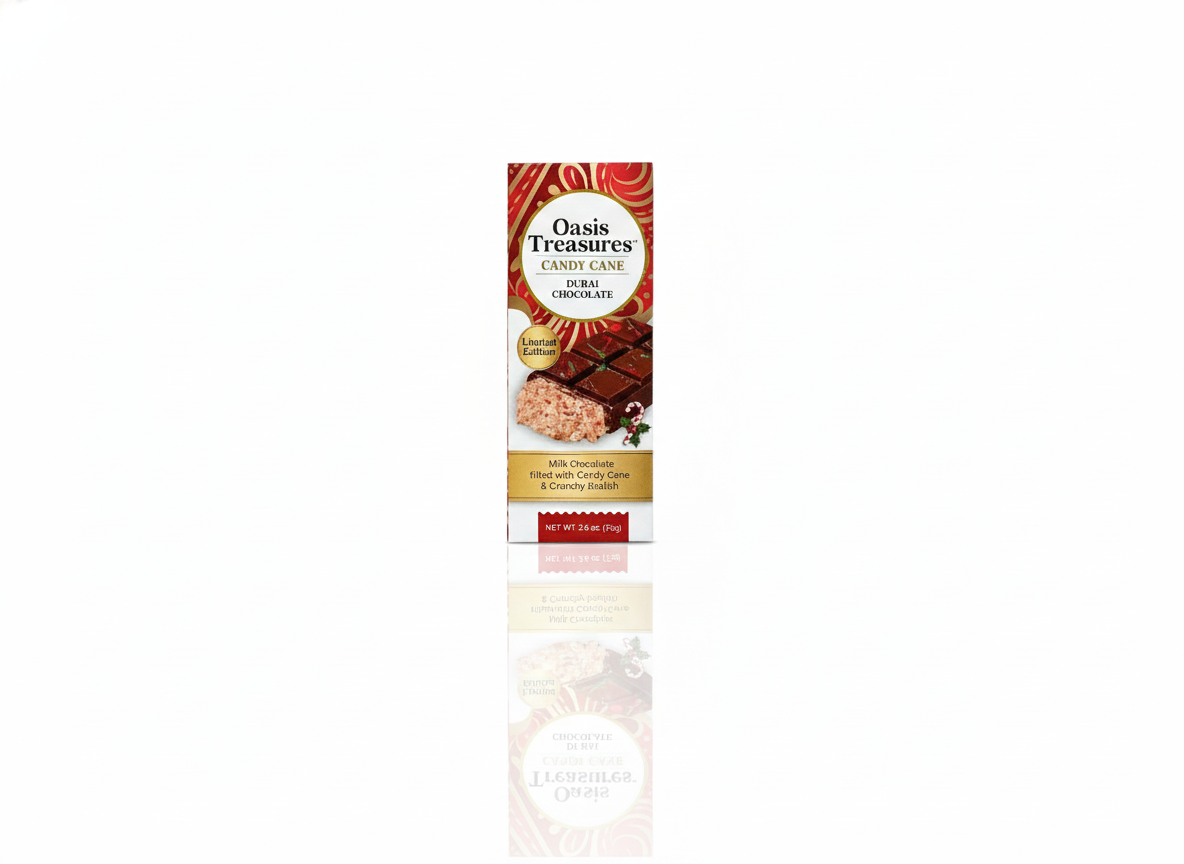 Dubai chocolate bar candy cane by oasis treasures