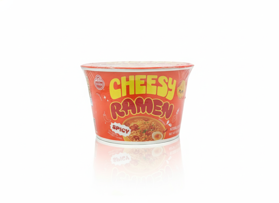 Cheesy ramen spicy bowl