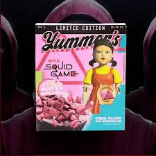 Squid game cereal pillows with marshmallow