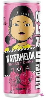 Squid game watermelon energy drink