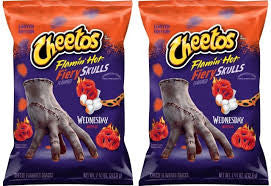 Cheetos Flaminhot fiery skulls flavored
