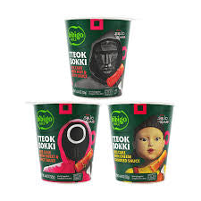 Tteok Bokki rice cake with cheese flavored sauce