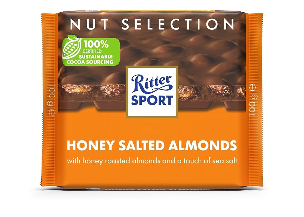 Ritter Sport Milk chocolate with honey sea-salt almonds