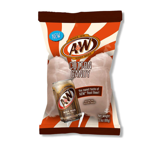 A&W Root Beer Cotton Candy - processed
