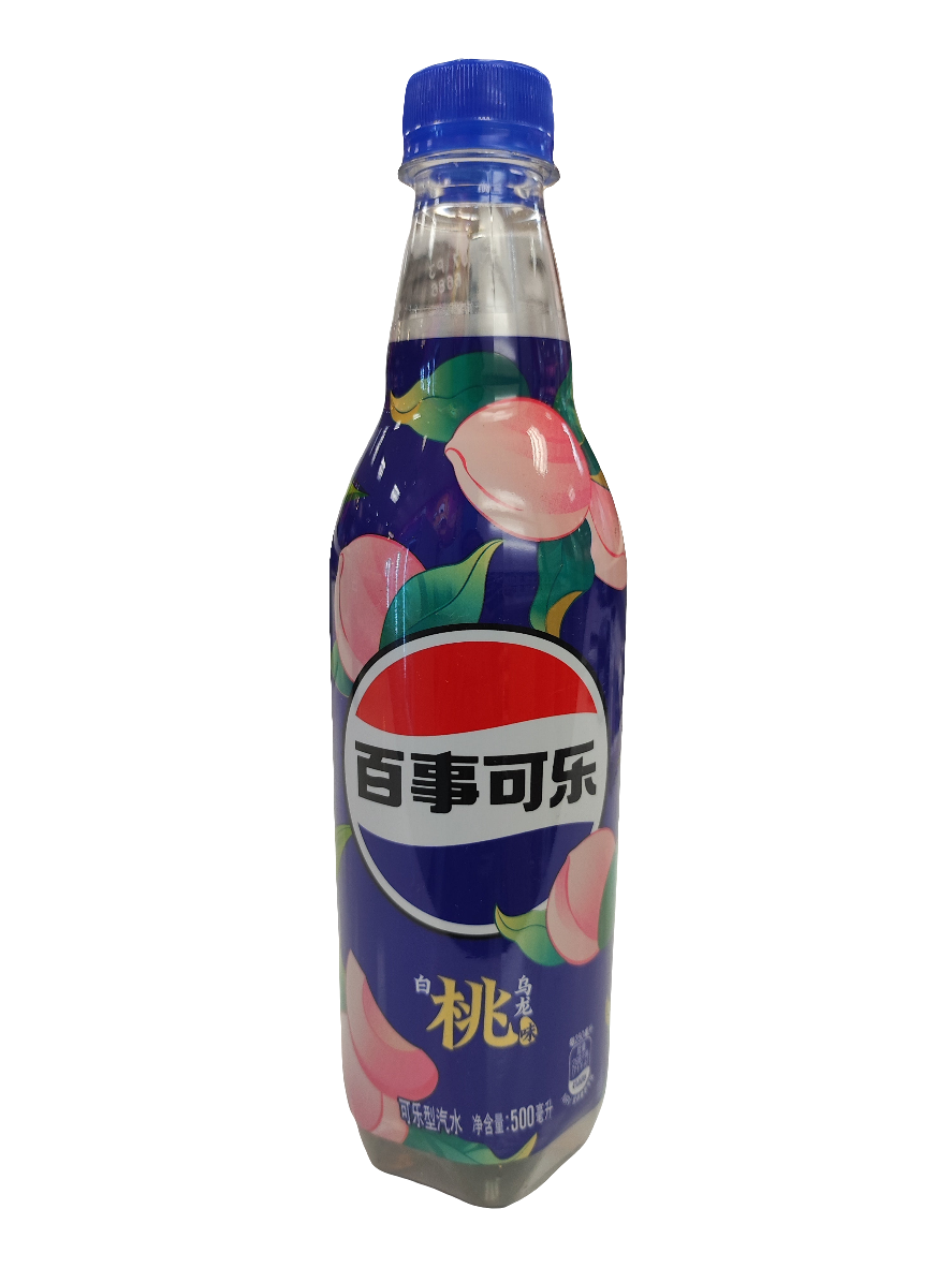 Pepsi white peach oolang soda 500ml