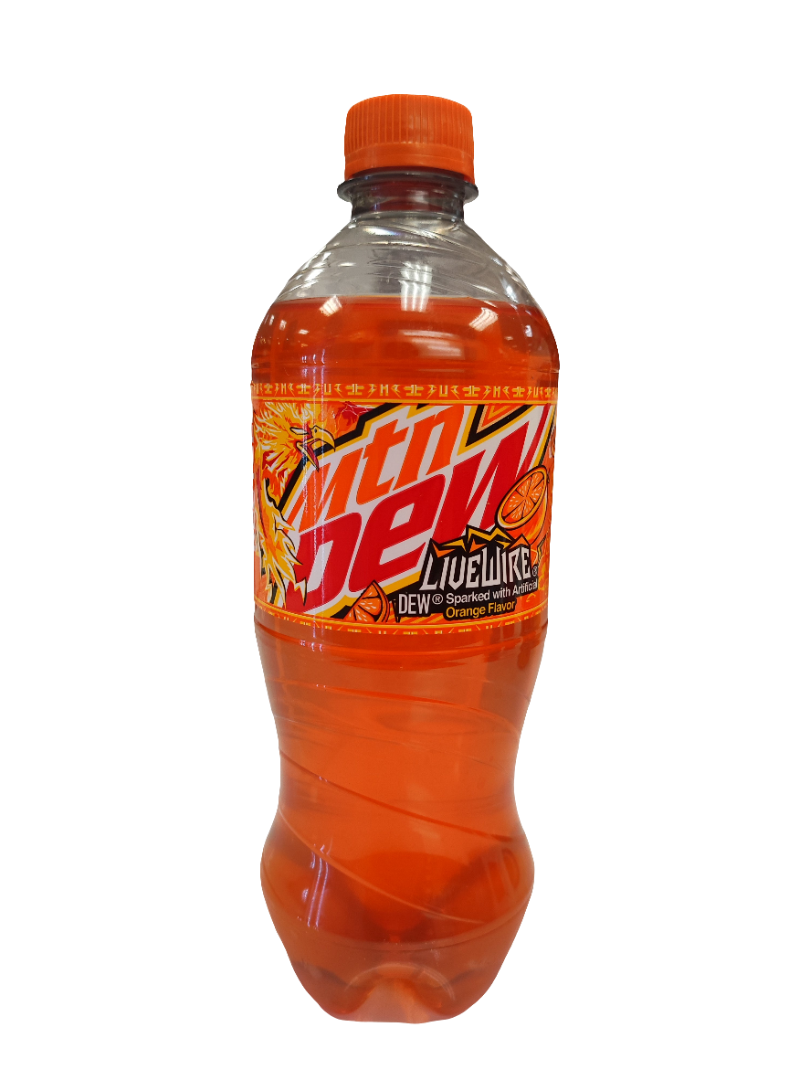 Mountain Dew livewire orange
