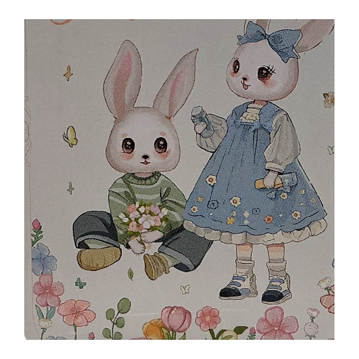 Bao Bunny Furry Kawaii Plush Keychain Mystery Tin - processed