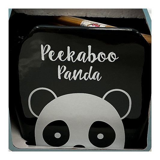 Black Panda bowl with chopsticks - processed