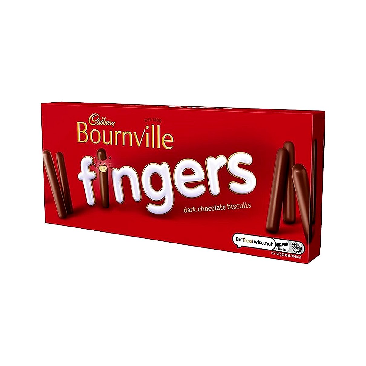Cadbury Bournville Fingers Dark Chocolate Biscuits - processed