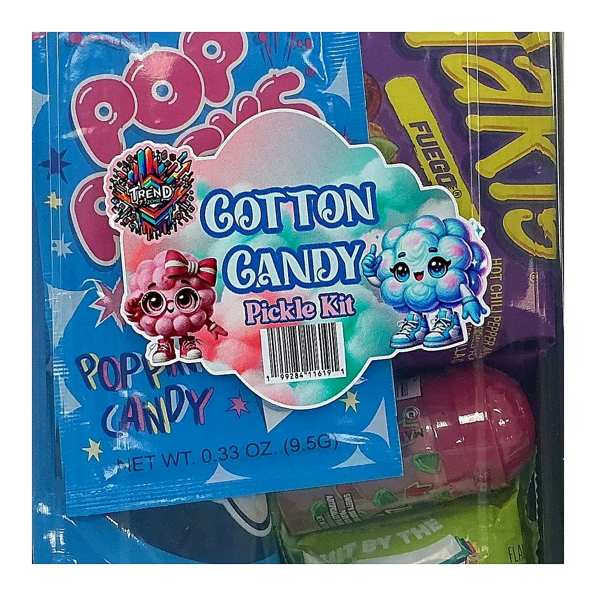 Cotton candy pickle kit - processed