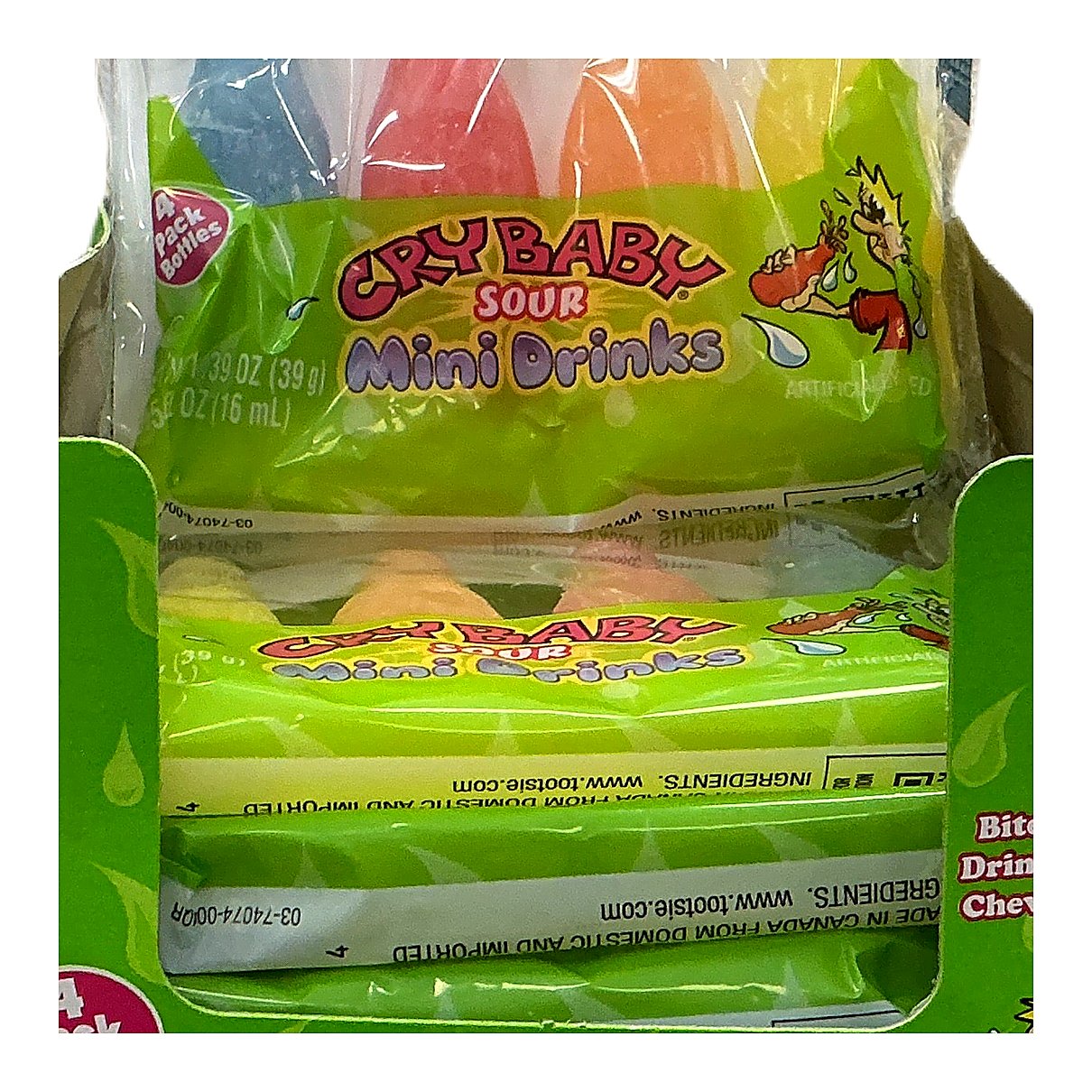 Cry Baby sour mini drinks 4 pack - processed