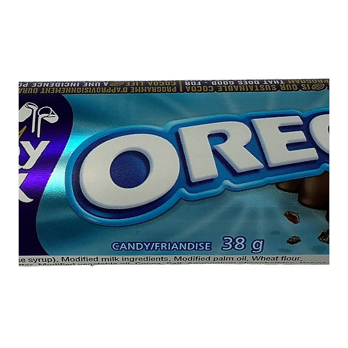 Dairy Milk Oreo Candy - processed