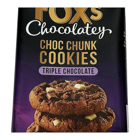Fox’s Chocolatey Choc Chunk Triple Chocolate Cookies - processed