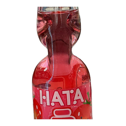 Hata Ramune Strawberry Soda - processed