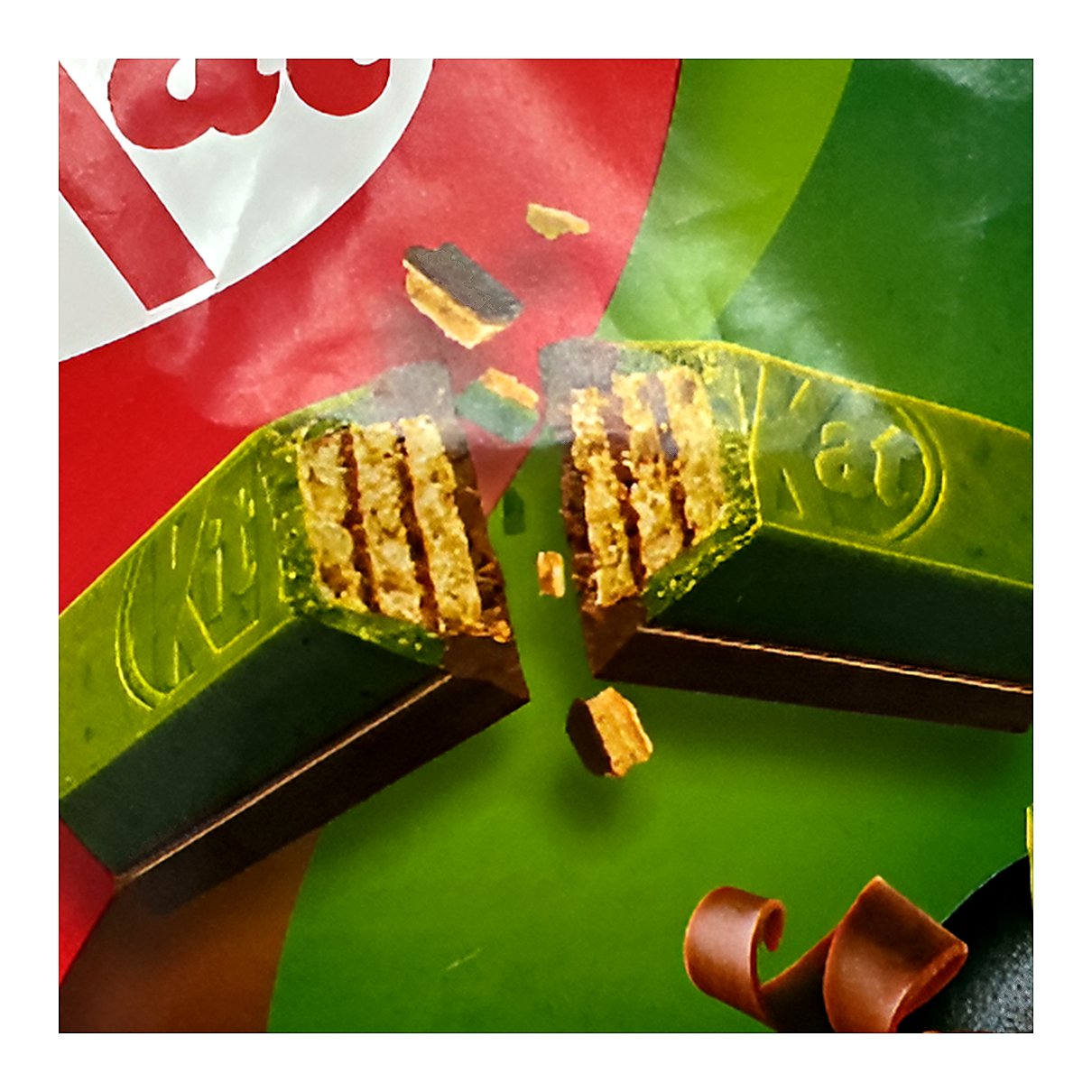 KitKat matcha chocolate - processed
