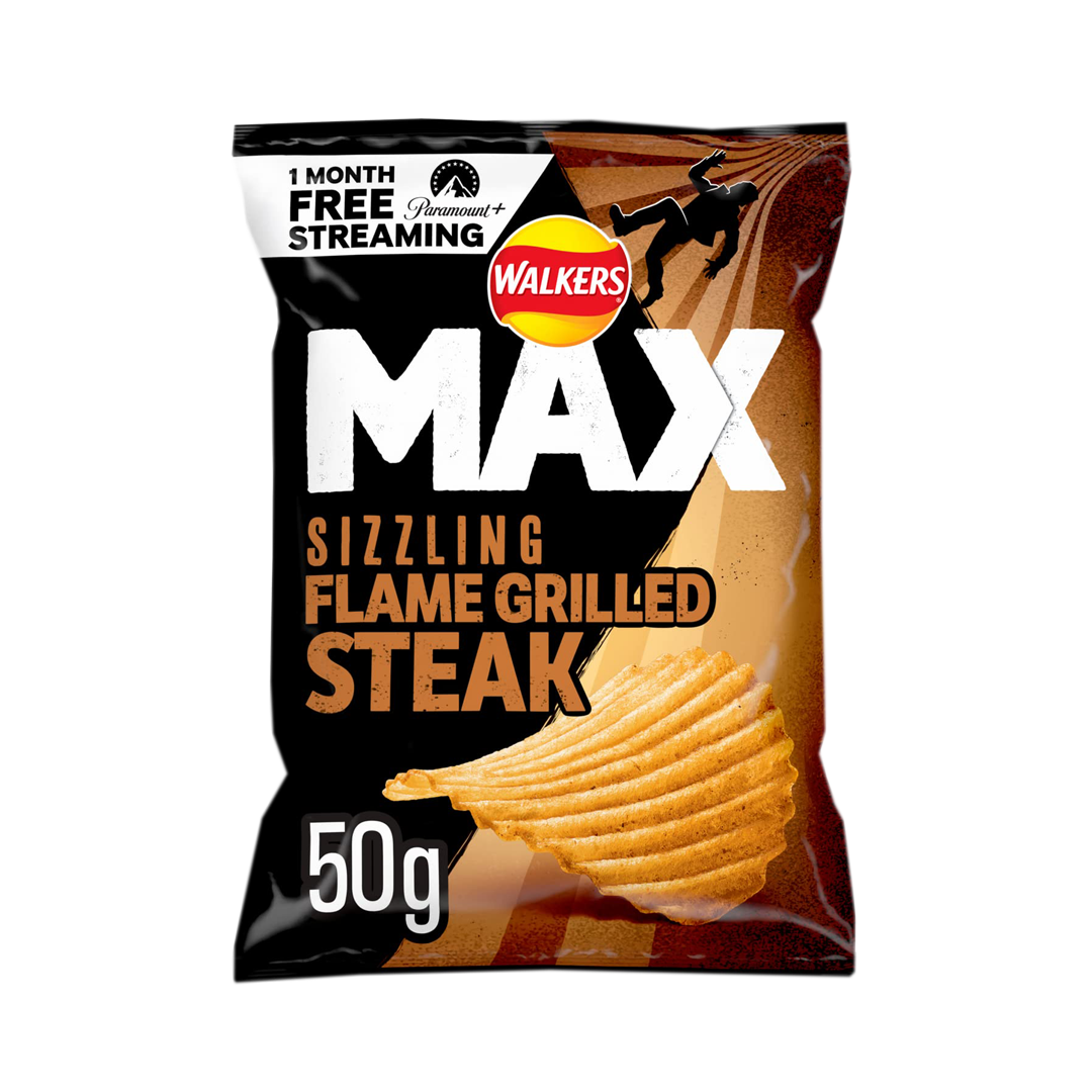 Walkers Max Sizzling Flame Grilled Steak