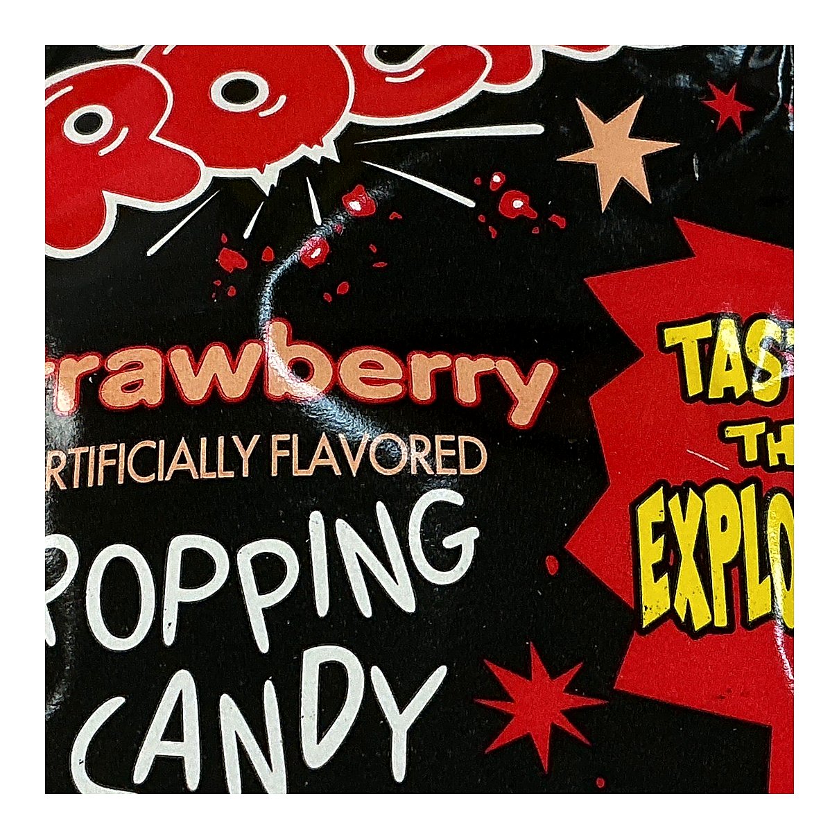 Pop rocks Strawberry Popping Candy - processed