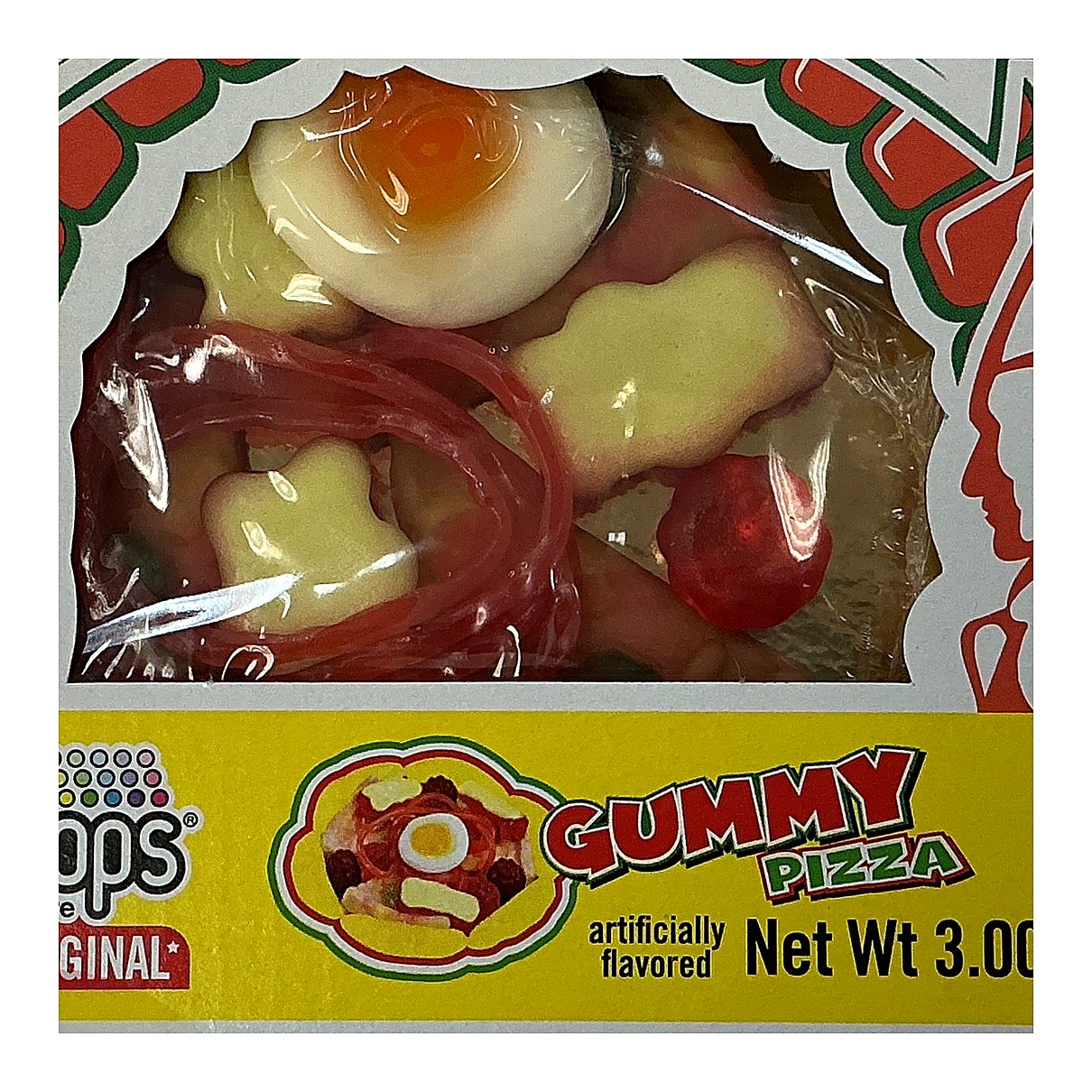 Raindrops Gummy Pizza - processed