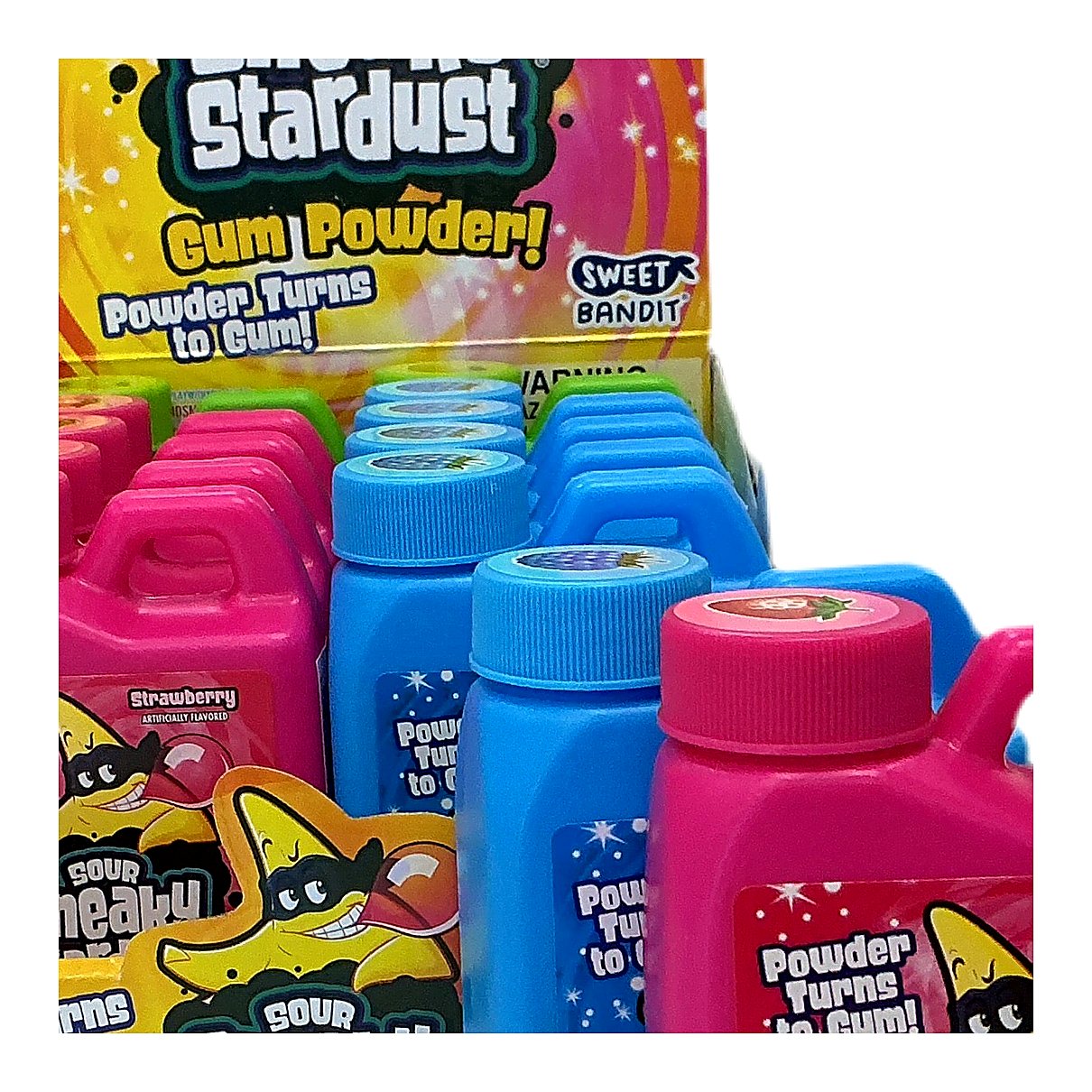 Sour Sneaky Star Dust Gum Powder - processed