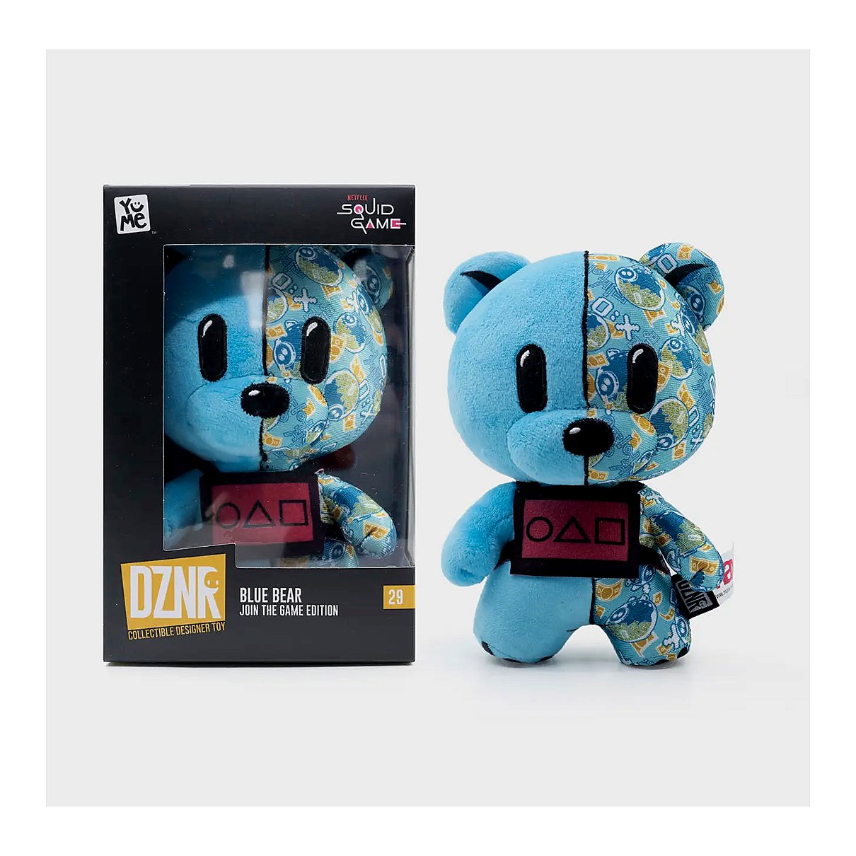 Squid Game Blue Bear Join the Game Edition DZNR 7-Inch Plush - processed