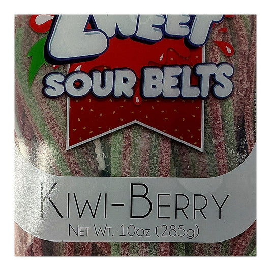 Zweet Sour Belts Kiwi Strawberry - processed